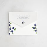 "Blue Bells" - Savvy Wedding Invitations in Cornflower by Mere Paper - Closed