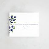 "Blue Bells" - Savvy Wedding Invitations in Cornflower by Mere Paper - FREE Recipient Addressing