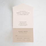 "Fero" - Savvy Wedding Invitations in Blush by Pati Cascino - Front Open