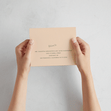 "Boardwalk" - Savvy Wedding Invitations in Peach by Baumbirdy - How it works