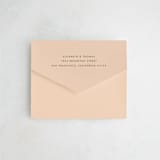 "Boardwalk" - Savvy Wedding Invitations in Peach by Baumbirdy - Closed