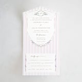 "Vintage Whimsy" - Savvy Wedding Invitations in Peony by Corinne Malesic - Front Open