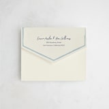 "Handwritten Letter" - Savvy Wedding Invitations in Blue Velvet by Helena Vitto - Closed