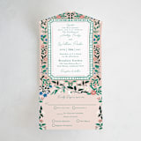 "Le Jardin" - Savvy Wedding Invitations in Petal by Elly - Front Open
