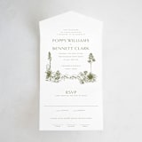 "Rancho" - Savvy Wedding Invitations in Verde by Megan Davis - Front Open