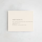 "Edge" - Savvy Wedding Invitations in Linen by Kelly Schmidt - FREE Recipient Addressing