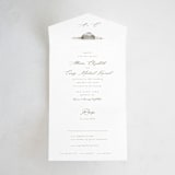 "Rustic Barn" - Savvy Wedding Invitations in Fawn by AK Graphics - Front Open