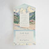 "The Valley" - Savvy Wedding Invitations in Summer by Petra Kern - Front Open