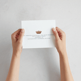 "Swan Crest" - Savvy Wedding Invitations in Royal by Cass Loh - Animated View