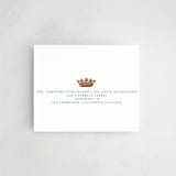 "Swan Crest" - Savvy Wedding Invitations in Royal by Cass Loh - FREE Recipient Addressing