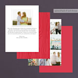 "Joie Grid" - Wedding Announcements in Strawberry by Stacey Meacham - Back of Card Options