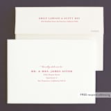 "Joie Grid" - Wedding Announcements in Strawberry by Stacey Meacham - FREE Recipient Addressing