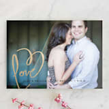 "Love + Heart" - Wedding Announcements in Goldenrod by Kelly Ventura - Front