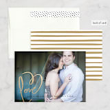 "Love + Heart" - Wedding Announcements in Goldenrod by Kelly Ventura - Assembled