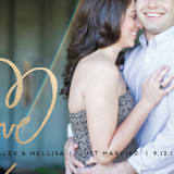 "Love + Heart" - Wedding Announcements in Goldenrod by Kelly Ventura - Detail