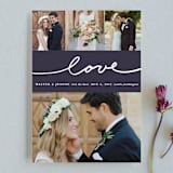 "Oh Joy" - Wedding Announcements in Eggplant by Stacey Meacham - Front
