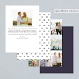 "Oh Joy" - Wedding Announcements in Eggplant by Stacey Meacham - Back of Card Options
