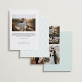 "Signature" - Wedding Announcements in Lace by Jessica Williams - Back of Card Options