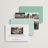 "Always" - Wedding Announcements in Mint by Susan Brown - Back of Card Options