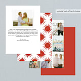"Be Joyful" - Wedding Announcements in Crimson by Snow and Ivy - Back of Card Options