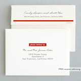 "Be Joyful" - Wedding Announcements in Crimson by Snow and Ivy - FREE Recipient Addressing