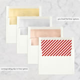 "Be Joyful" - Wedding Announcements in Crimson by Snow and Ivy - Envelope Liner Options