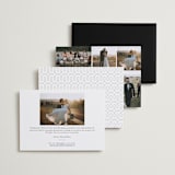 "Bottom Line" - Wedding Announcements in Vanilla by Jennifer Wick - Back of Card Options