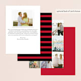 "Classic Stripes and Swashes" - Wedding Announcements in Chestnut by Susan Brown - Back of Card Options