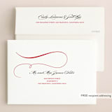"Classic Stripes and Swashes" - Wedding Announcements in Chestnut by Susan Brown - FREE Recipient Addressing