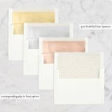 "Classically Stated" - Wedding Announcements in Charcoal by Roxy Cervantes - Envelope Liner Options