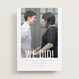 "Date Check" - Wedding Announcements in Cement by Up Up Creative - Front