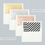 "Desenfadado" - Wedding Announcements in Tuxedo by Aspacia Kusulas - Envelope Liner Options