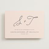 "Estate" - Wedding Announcements in Blush by Kim Dietrich Elam - Front