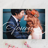 "Forever" - Wedding Announcements in Snow by Kimberly FitzSimons - Front