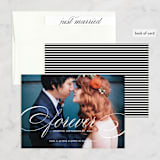 "Forever" - Wedding Announcements in Snow by Kimberly FitzSimons - Assembled