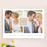 "Frame Up" - Wedding Announcements in Khaki by Stacey Meacham - Front