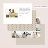 "Frame Up" - Wedding Announcements in Khaki by Stacey Meacham - Back of Card Options