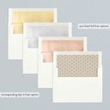 "Frame Up" - Wedding Announcements in Khaki by Stacey Meacham - Envelope Liner Options