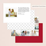 "Love Connection" - Wedding Announcements in Cranberry by Kim Dietrich Elam - Back of Card Options