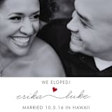 "Love Connection" - Wedding Announcements in Cranberry by Kim Dietrich Elam - Detail