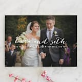 "Meet in the Middle" - Wedding Announcements in Lily by Lauren Chism - Front