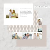 "Meet in the Middle" - Wedding Announcements in Lily by Lauren Chism - Back of Card Options