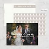"Meet in the Middle" - Wedding Announcements in Lily by Lauren Chism - Assembled