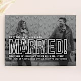 "Modern Romantic" - Wedding Announcements in Cloud by Carly Reed Walker - Front