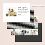 "Modern Romantic" - Wedding Announcements in Cloud by Carly Reed Walker - Back of Card Options