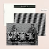 "Modern Romantic" - Wedding Announcements in Cloud by Carly Reed Walker - Assembled