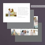 "Oh So Dreamy" - Wedding Announcements in Charcoal Grey by Shirley Lin Schneider - Back of Card Options