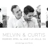 "Oh So Dreamy" - Wedding Announcements in Charcoal Grey by Shirley Lin Schneider - Detail