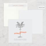 "Palm" - Wedding Announcements in Salmon by Lauren Chism - Assembled