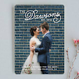"Refined Surname" - Wedding Announcements in Snow by Oscar and Emma - Karly Depew - Front